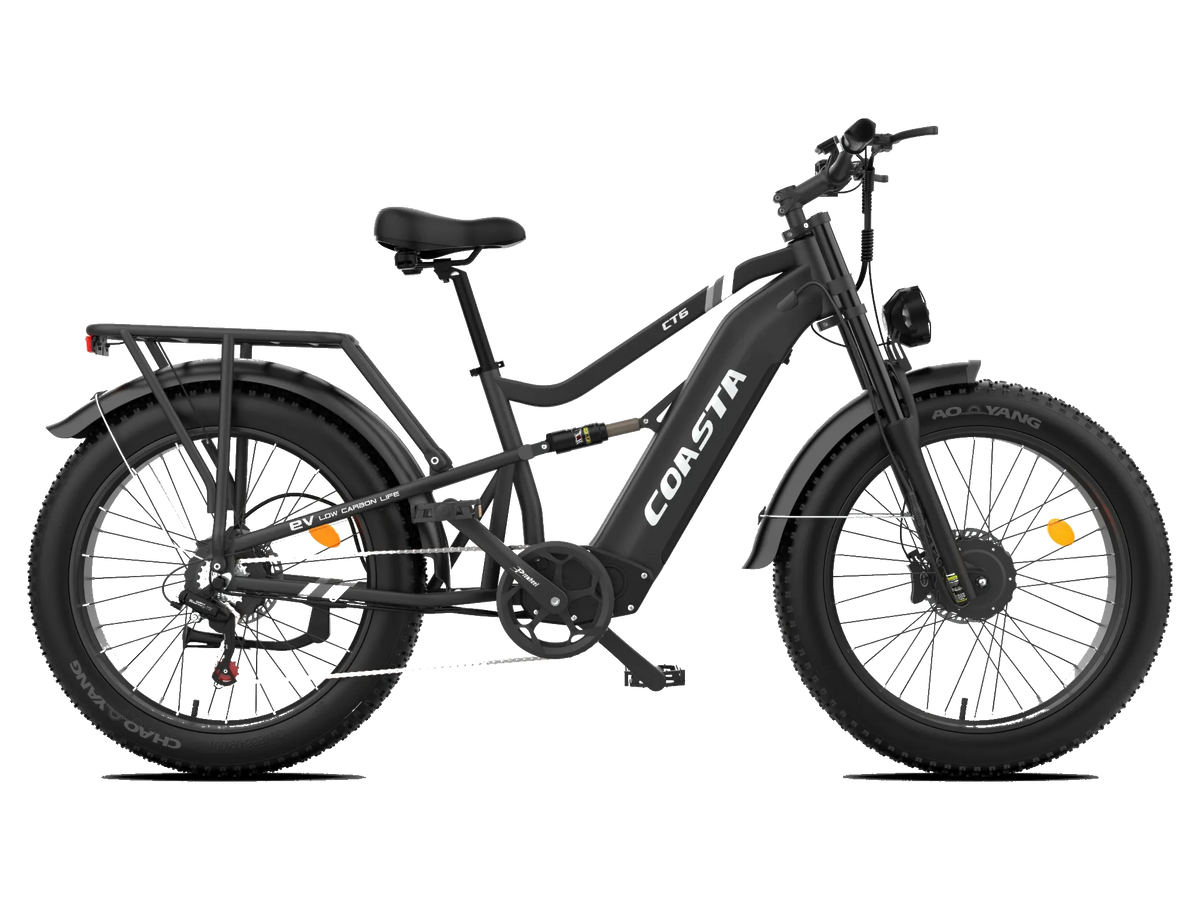 COASTA CT6 4000W Dual Motor Fat Tire Electric Bike | 40 MPH