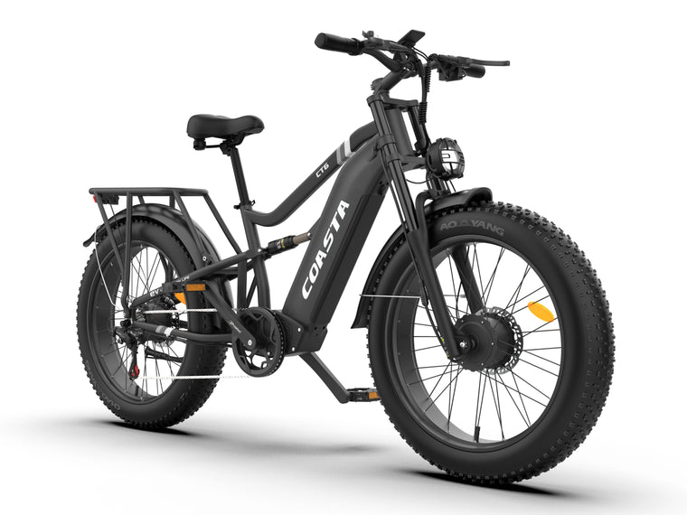 COASTA CT6 4000W Dual Motor Fat Tire Electric Bike | 40 MPH