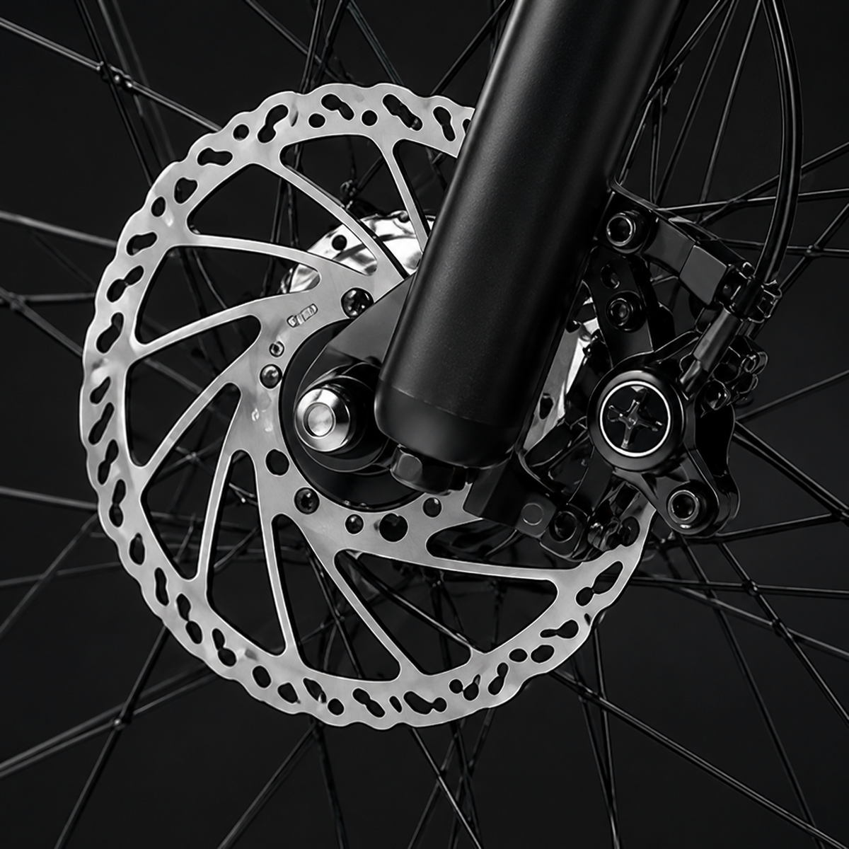 Smart Control. Confident Braking. control detail on COASTA CT8 5000W Dual Motor All-Terrain Fat Tire Electric Bike