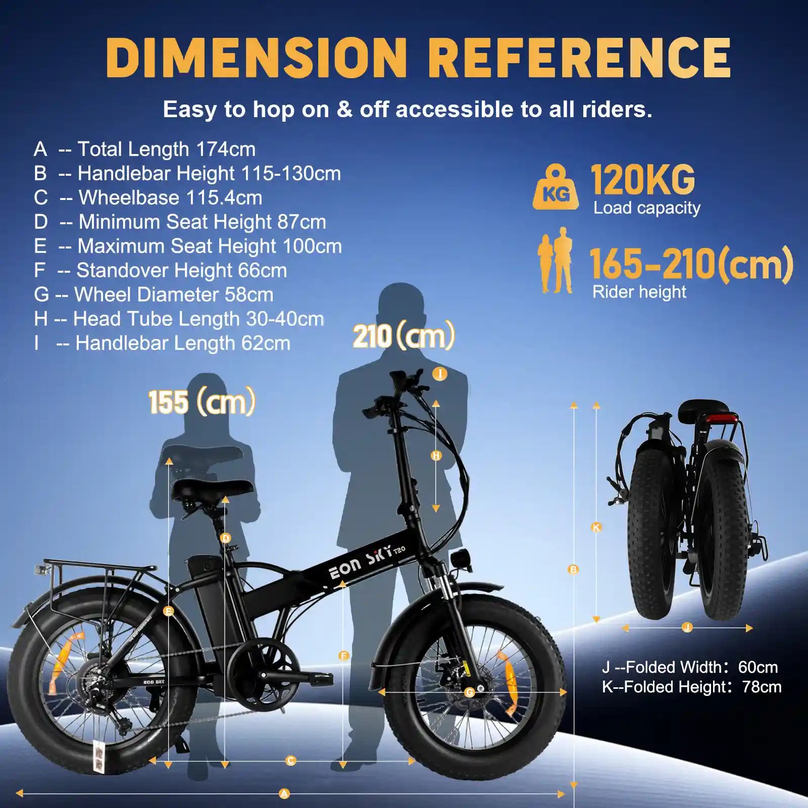 EonSky T20 Fat Tire Electric Bike