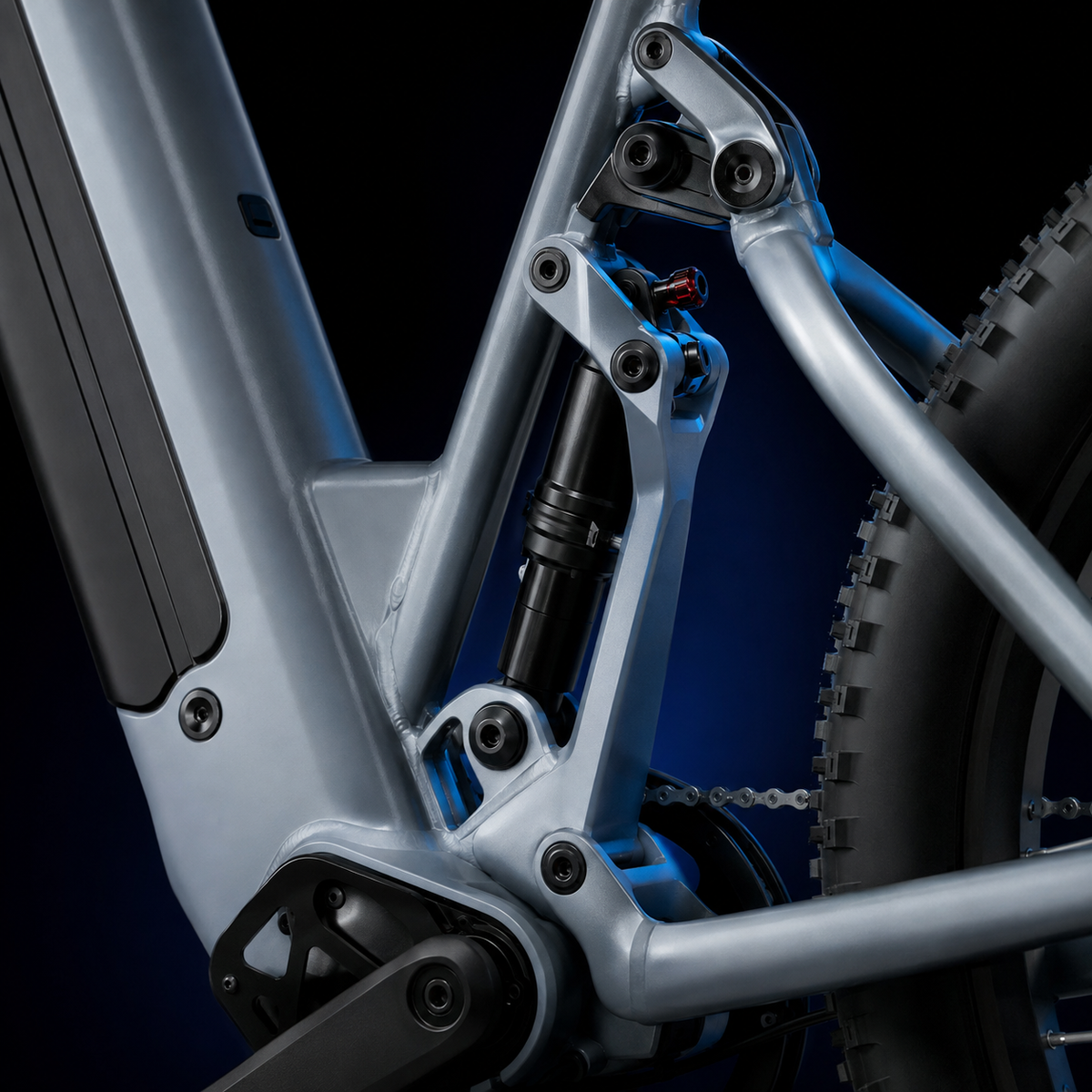 Smooth Riding Across Any Terrain ride comfort detail on COASTA CT2 Dual Motor Fat Tire Electric Bike for Adults
