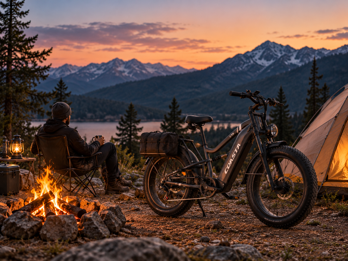 COASTA CT6 4000W Dual Motor Fat Tire Electric Bike | 40 MPH – Trails & Forests