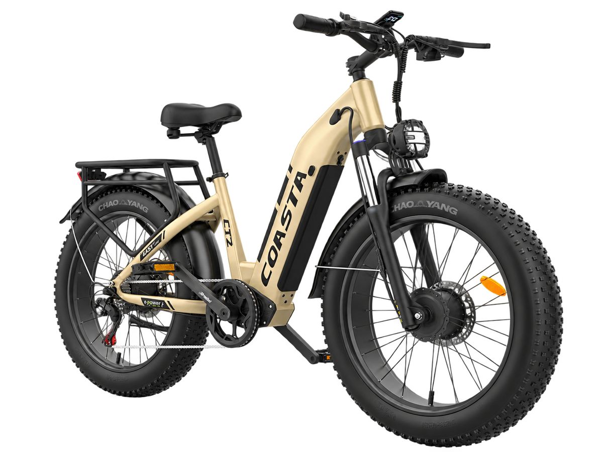 COASTA CT2 6000W Dual Motor Fat Tire Electric Bike | 41 MPH