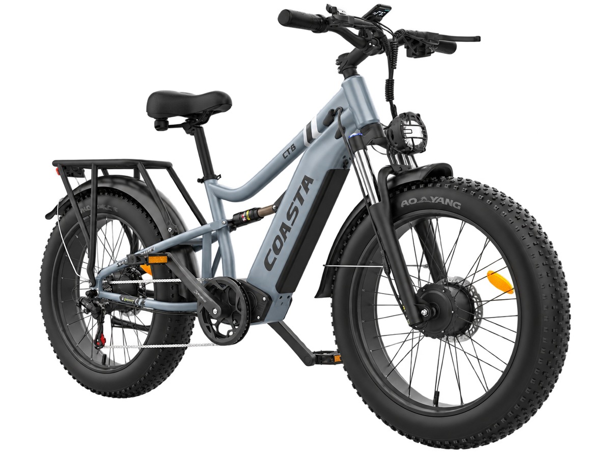 COASTA CT2 6000W Dual Motor Fat Tire Electric Bike | 41 MPH