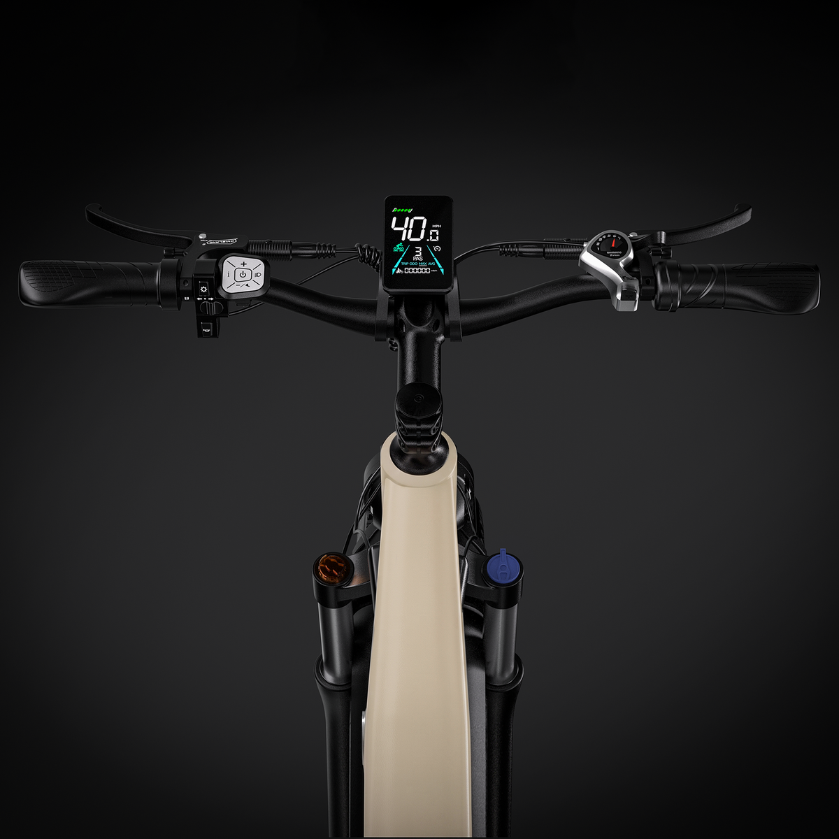 COASTA CT2 6000W Dual Motor Fat Tire Electric Bike | 41 MPH - Display detail